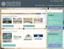 Tablet Screenshot of omanconvention.com